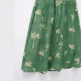 New Printed Belt Slim And Slim Long Dress