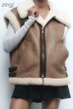 Coat Women Sleeveless Jacket Female Fashion Zipper Waistcoat Ladies Autumn Winter Thicken Warm Outwear Chaleco