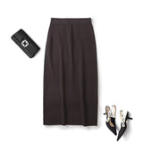 V-Neck Cardigan Knitted Vest 05744686716 Rope Knitted Straight Skirt 05306686716