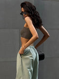 Pants Y2K Clothes Loose Drawstring Low Waist Joggers Trousers Women Casual Outfits Streetwear Baggy Wide Leg