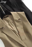 Long Vests Women Sleeveless Simple Back-Slit Designed New Spring Office Ladies Mature Temperament Overcoats Chic
