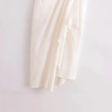 Spring Blended Pleated Dress