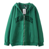 Style Lazy Cardigan Hoodie 2024 Spring And Autumn Oversize Zipper Jacket Couple