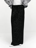 Zingj Skirt 2024 New Lady Street Trend Long Sexy Hot Girl Sequin