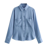 Pocket Crepe Shirt 8932499 Middle Waist Trousers 8851512