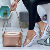 Casual Single Shoes Women's Autumn Solid Color Round Head Low-Top Belt Buckle Soft-Soled Work Shoes Beans