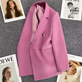 Zingj Purple Small Suit Jacket Female 2024 Spring And Autumn New Korean Version Web Celebrity Temperament Small Casual