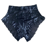Sexy Pleated Ruffled Glossy Nightclub Uniforms