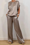 And Summer 2025 New Trendy Loose Shirt Broad Leg Trousers Casual