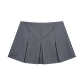 New Autumn 2023 Women's Dress High Waist Wide Pleated Skirt Shows Thin Miniskirt