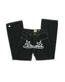 Wide-Legged Jeans Men's Fashion Black Baggy Jeans Men's Rap