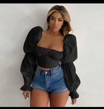 Zingj And Summer Women Pure White Long Sleeve Front Chest With Open Back Sexy Waist Shirt