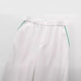 Spring Style Satin Trousers With Side Trim