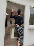 Summer Black Bodycon Long Mermaid Skirt For Women 2022 High Waist Ladies Fishtail Skirt Korean Style