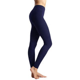 Style Brushed Pants Bottoming Trousers Thin Solid Color Skinny Tight Yoga