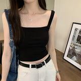 Solid Color U-Tie Vest Women's Summer New High-Waisted Thin Underwear Sleeveless