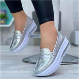 Casual Single Shoes Women's Autumn Solid Color Round Head Low-Top Belt Buckle Soft-Soled Work Shoes Beans