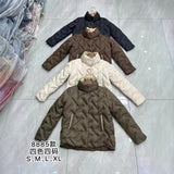 Autumn And Winter New Standing Collar Single Breasted Down Jacket Female Short Money Loose Show Thin Thin White Duck Down Warm Coat-Outfit