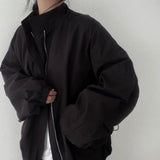 Oversized Zip Up Bomber JacketOutfit