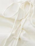 Women's Dress Cut Out Shirt Dress Women Short Sleeve White Dress Woman Strappy Summer Short Dresses Ruched Casual