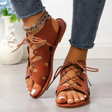Zingj Size Women's Shoes In The Summer Of 2024, The New Strapped Fish Mouth Flat-Soled Roman Shoes Leisure Women's
