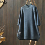 Women Spring Half High Collar Simple Leisure Fashion Solid Korean Style All-match Temperament Cozy New Arrival