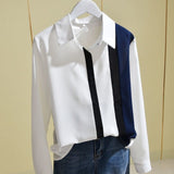 White Women Tops and Blouses Elegant OL Long Sleeve Shirts Female Slim Blusas Office Lady Work Wear