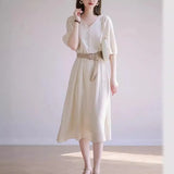 Zingj Summer Socialite High-End Dress Light Luxury Elegant Intellectual Temperament Women's Wear Goddess High Sense Show Thin