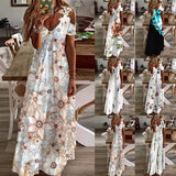 Hollowout Lace Strap Long Dresses Summer Boho Off Shoulder Maxi Dress Ladies Vintage Casual Elegant Party Dresses