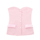 Satin Texture Spliced Tight Blouse 8881593 Fork Silk Satin Texture Spliced Skirt 2287595