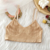 Seamless Women Bra Tank Tops Underwear Women Adjustable Shoulder Strap Wire Free Bralette Female Lingerie Brassiere