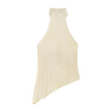 New Autumn Style Asymmetrical Neck Top 0219810 Pleated Trousers