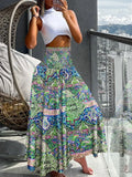 Zingj Hot Style Summer Fashion High Waist Show Thin Print Women's Skirt