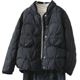 Hot Style Light And Short Down Jacket Female 2024 New Small Standing Collar Small Fragrant Wind White Duck Down Warm Coat Tide-Outfit