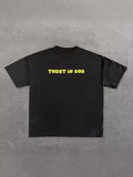 Street Printed Large T-Shirt Gothic 2024 Graphics T-Shirt Y2k Blouse Armed Gothic Men's Short