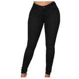 Autumn And Winter 2022 Female Jeans Pants Temperament Commuting Fitness Pants Tight Pants-Outfit