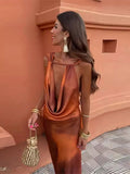 Zingj Tie-dye Print Swinging Neck Halter Dress Women Sexy Backless Seeveless Slim Maxi Robe New Female Chic Party Prom Vestido 211-1-Outfit