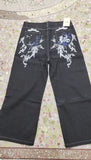 Plus-Size Hip-Hop Jeans Loose Skateboard Pants Men's Fashion Casual Straight Wide-Legged