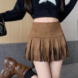 Ultra-Short Skirt Women High Waist Small Skirt Summer Skirt Mini Hundred Folds Ponmp Skirt Skirt 2025