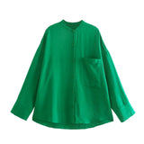 New Pocket Pendent Loose Shirt Elastic Waist Pant