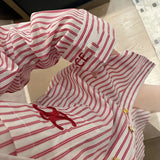 Blouses for Women Fashion 2024 Regular Fit Women's Chiffon Button Down Shirt with Casual Striped Design for