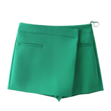 New Style Asymmetrical Solid Color Fashion Skirt Pants In Autumn