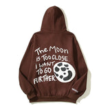 Skull Print Hooded Hoodie Ins Trendy Men's High Street Hoodie In Spring And