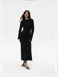 Hot Knitted Hollow Skirt + Vest Skirt Set Women's Soft Knitted Burqa Holiday