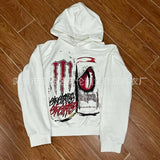 2025 New Trendy Street Loose Hooded St. Women's Printed Sweater Autumn And Winter Zipper Coat