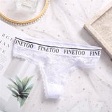 Thong Sexy Lace Panties Perspective Underwear Lingerie Panties Floral Lace Underpants Solid Color Briefs for Female