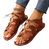 Zingj Size Women's Shoes In The Summer Of 2024, The New Strapped Fish Mouth Flat-Soled Roman Shoes Leisure Women's