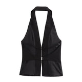 New Street Style In Summer Hangs A Collar Jacket With Bare Back 3508777