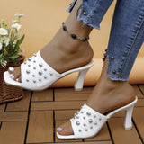Zingj Outdoor Plus Size High Heel Pearl Fashion High Heels