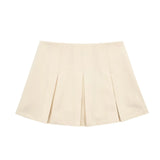New Autumn 2023 Women's Dress High Waist Wide Pleated Skirt Shows Thin Miniskirt